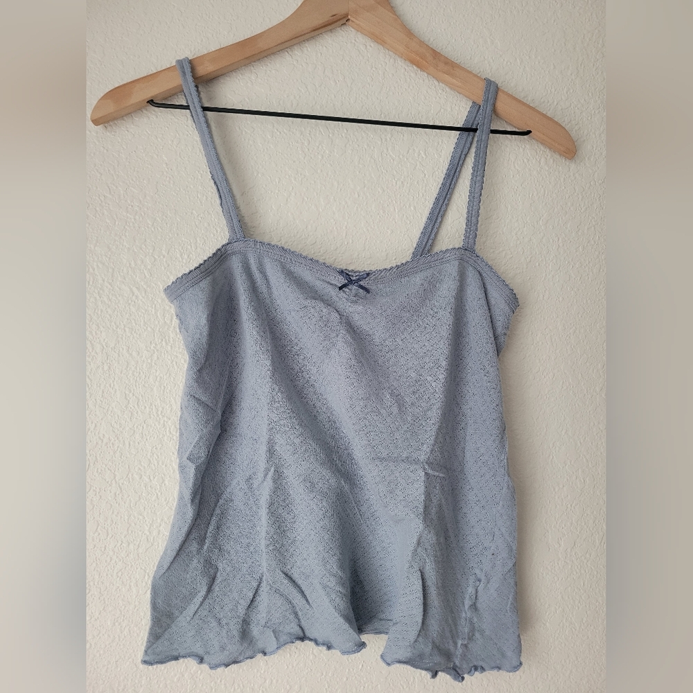 Doen Blue Ribbed Camisole Tank - Picture 3 of 9